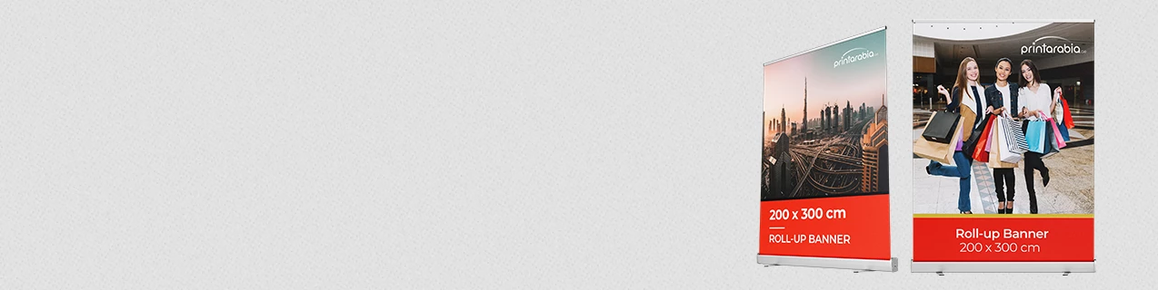 Roll Up Banner (300x200cm) Broad Base - Banner