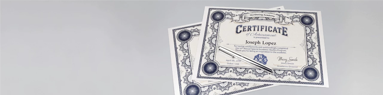 Premium Certificates - Banner