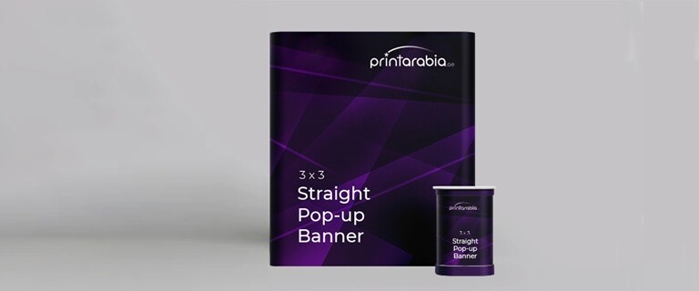 Pop Up Banner with Hardcase (Straight) - Banner