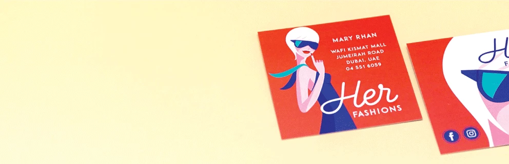 Square Business Cards - Banner