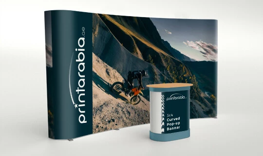 Pop Up Banner with Hardcase (Curved) - Banner