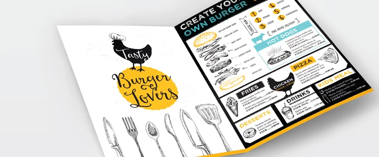 Half-fold Menus - Banner