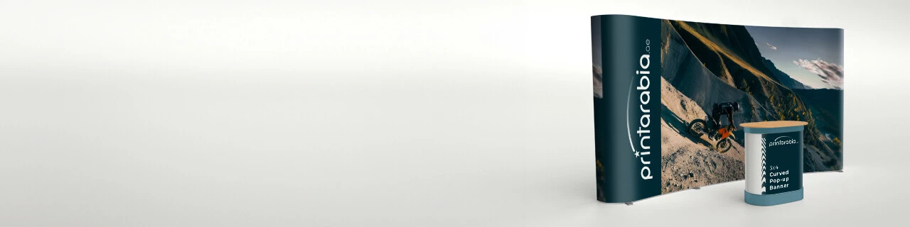 Pop Up Banner with Hardcase (Curved) - Banner