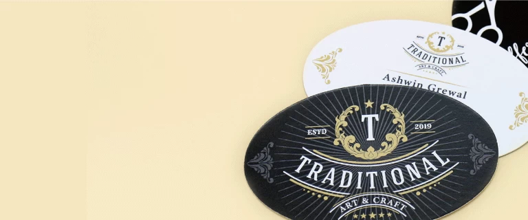 Oval Shaped Business Cards - Banner