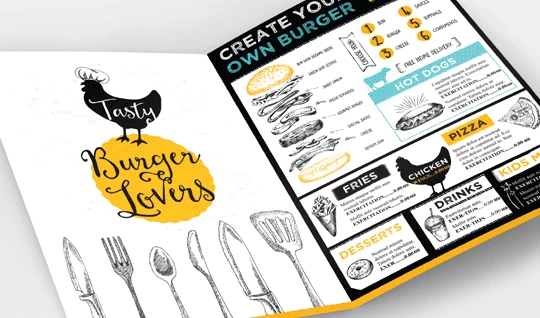 Half-fold Menus - Banner