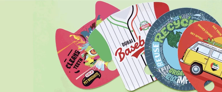 Ready Shape Paper Fans - Banner