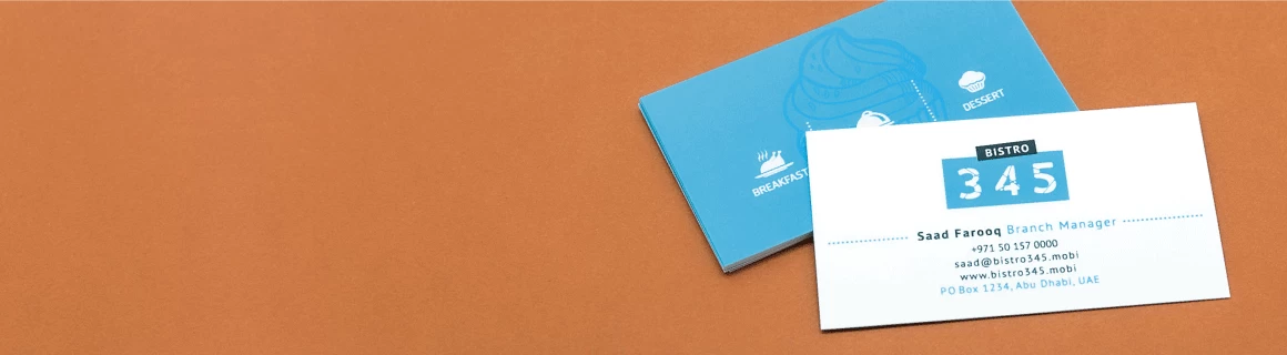 Smooth White Business Cards - Banner