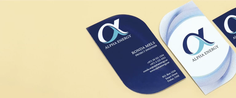 Leaf Shaped Business Cards - Banner