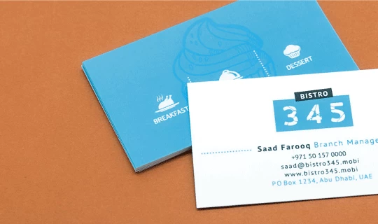 Smooth White Business Cards - Banner