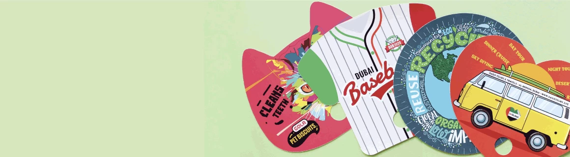 Ready Shape Paper Fans - Banner