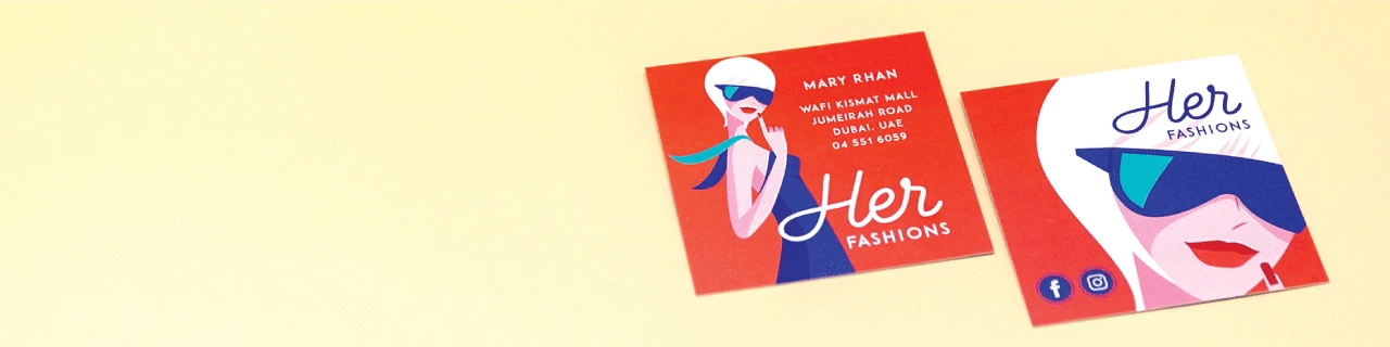 Square Business Cards - Banner