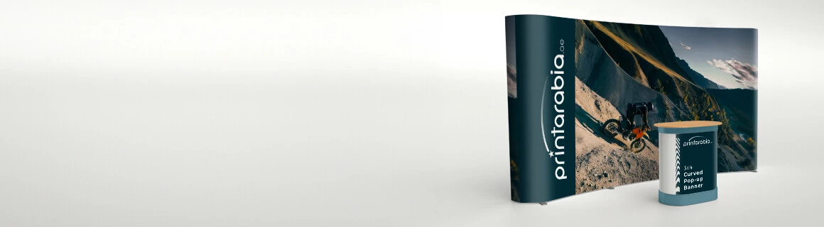 Pop Up Banner with Hardcase (Curved) - Banner