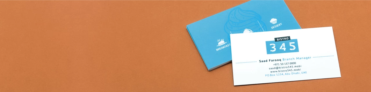 Smooth White Business Cards - Banner