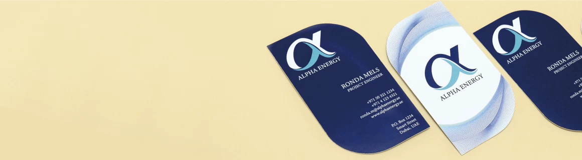 Leaf Shaped Business Cards - Banner