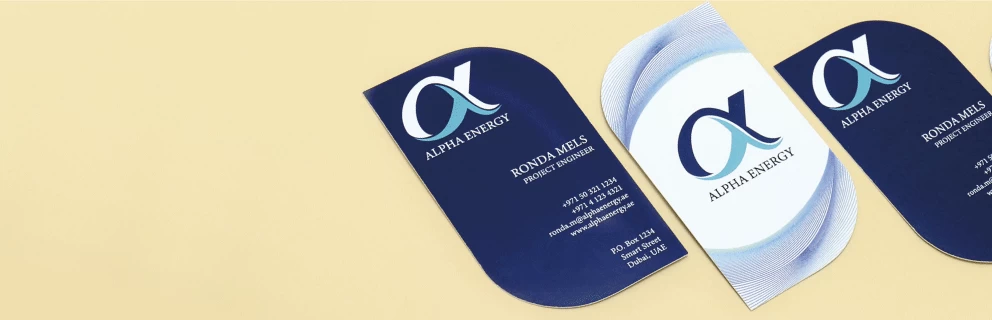 Leaf Shaped Business Cards - Banner