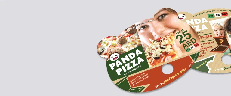 Custom Shape Paper Fans - Banner