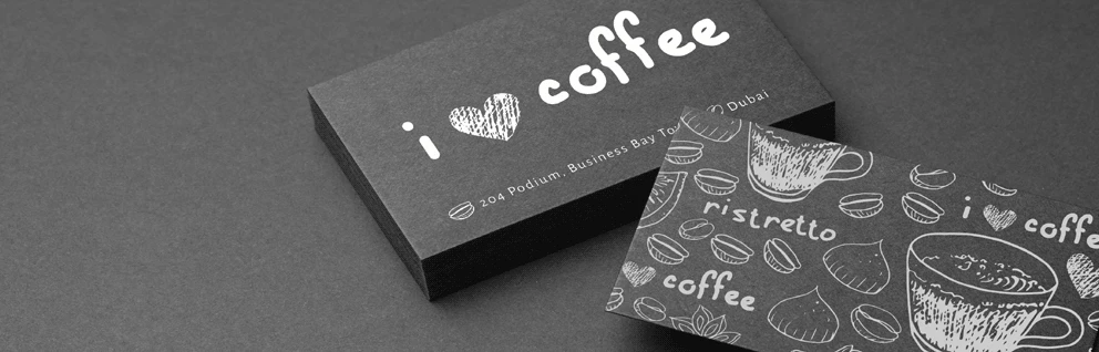 White Ink Black Cards - Banner