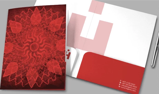 A4 Ready Shape 2-Pocket Folders - Banner