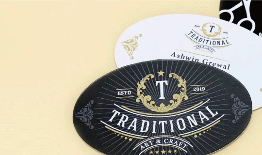 Oval Shaped Business Cards - Banner