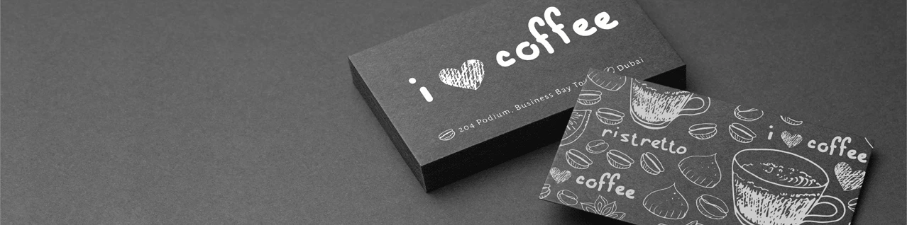 White Ink Black Cards - Banner