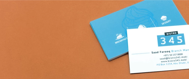 Smooth White Business Cards - Banner