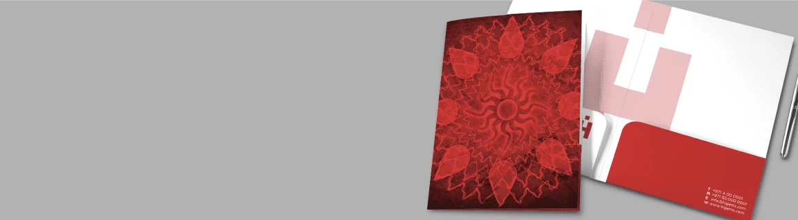 A4 Ready Shape 2-Pocket Folders - Banner